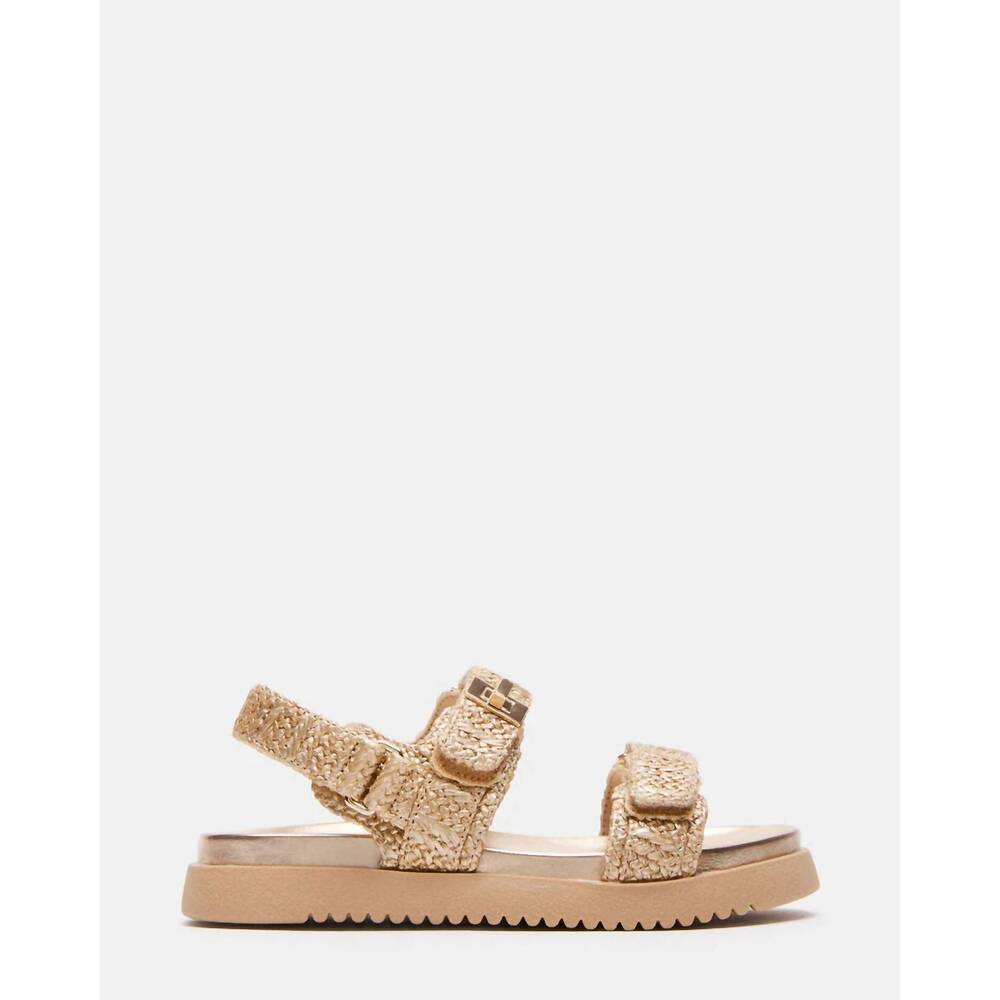 NEW STEVE MADDEN girls' jmona sandal in gold multi
